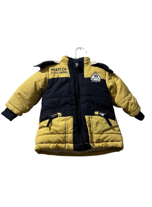 Parka Black And Blue / Talla 3 meses
